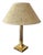 Empire Style Bedside Lamp in Fluted Gilt Brass, 1970 For Sale
