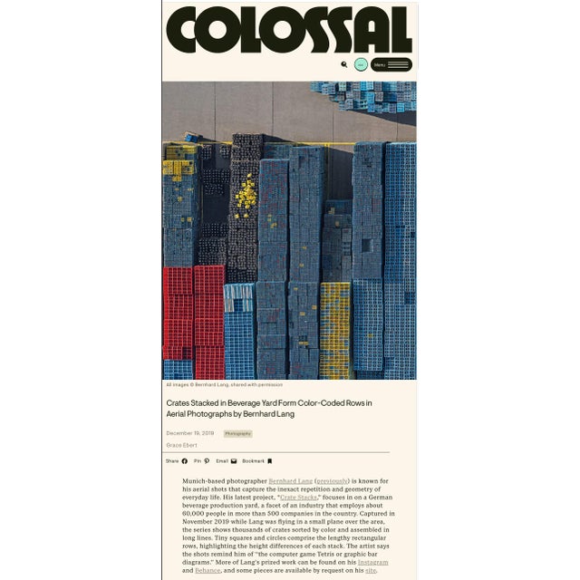 Crate_stakcks_003" Contemporary Limited Edition Fine Art Photograph Print by Bernhard Lang For Sale - Image 12 of 13