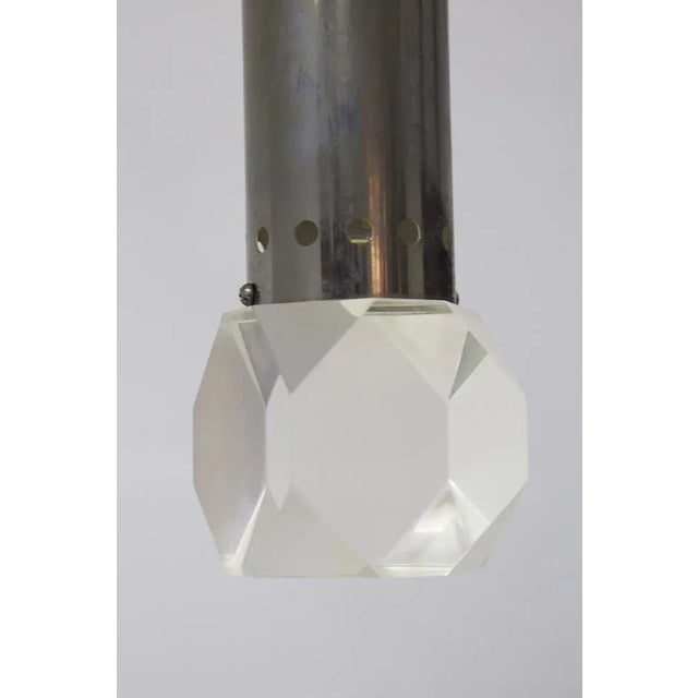 Mid-Century Aluminum and Glass Pendant from Stilux Milano, 1950s For Sale - Image 6 of 6