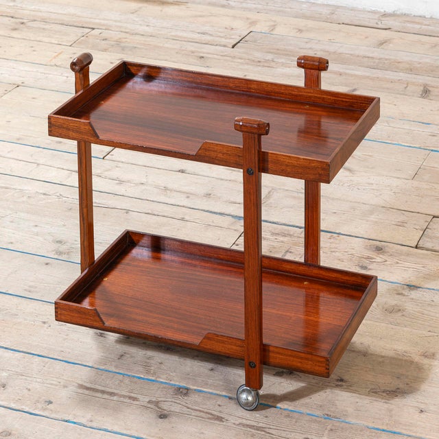Wooden CR-20 Serving Cart by Franco Albini for Poggi, 1950s, in Good conditions. Designed 1950 to 1959 I have official...