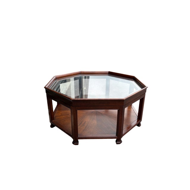 Baker Furniture Company Mid 20th Century Baker Furniture Attributed Octagonal Coffee Table For Sale - Image 4 of 18