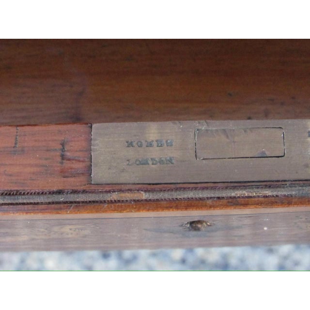 Antique English Cylinder Secretary Desk by Hobbs of London For Sale - Image 17 of 18