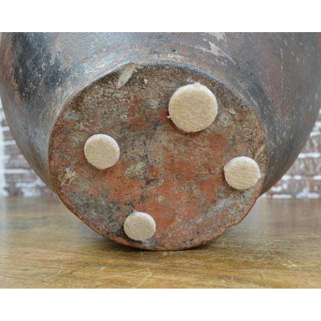 19th Century Italian Orange Glazed Terra Cotta Jar Chairish