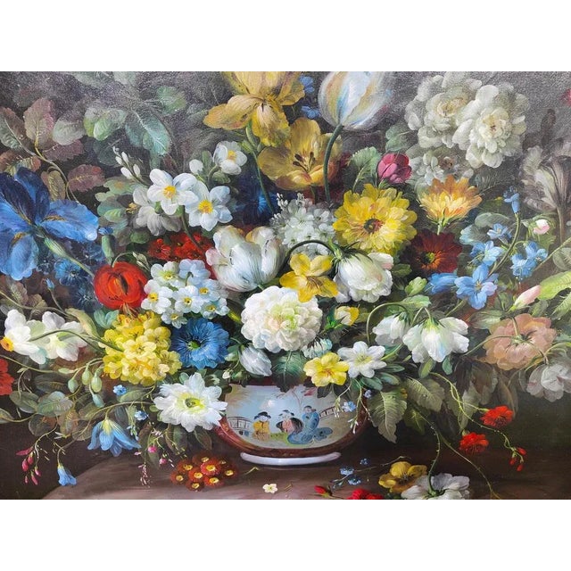 1950s Terence Alexander-British, Still Life, 1950, Large Oil on Canvas For Sale - Image 5 of 13