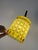 White and Yellow Waffle Textured Pendant Lamp from Orrefors For Sale - Image 3 of 11