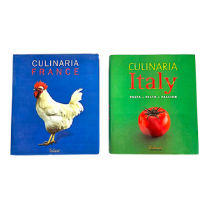1990s Culinaria Cookbooks, France and Italy, Set of 2