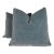 "Nevada Mohair" in Arctic Blue 22" PIllows-A Pair For Sale