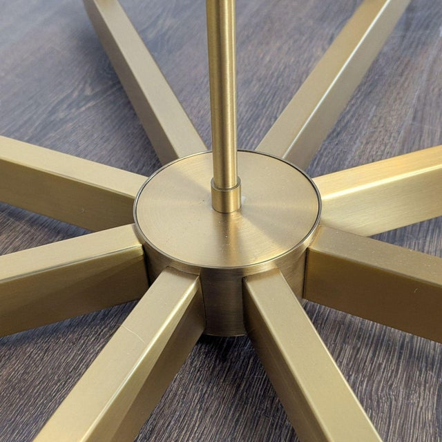 Brass Contemporary Kuzco Lighting Claire Modern 8-Light Chandelier in Brushed Brass Finish For Sale - Image 8 of 8