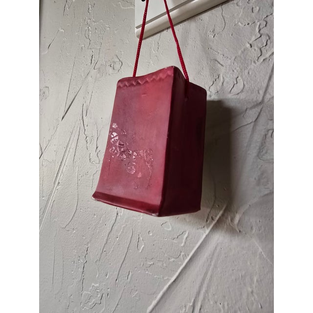 Mid 20th Century Ceramic Santa Claus Hanging Wall Pocket Planter For Sale - Image 10 of 11