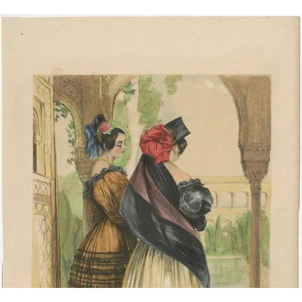 J. F. Lewis, Two Spanish Ladies, 1836, Paper For Sale - Image 3 of 8