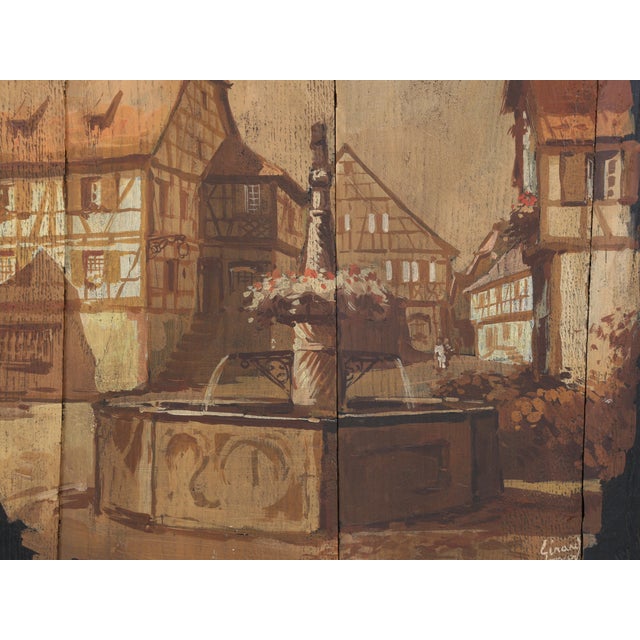 Late 19th Century Antique Wine Barrel End Repurposed as Wall Art Dambach-La-Ville France C1800's For Sale - Image 5 of 12