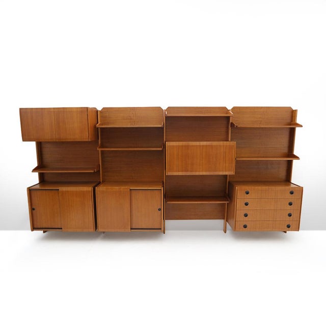 Wall Unit with Shelves, Drawers and Cabinets, 1960s For Sale - Image 18 of 18