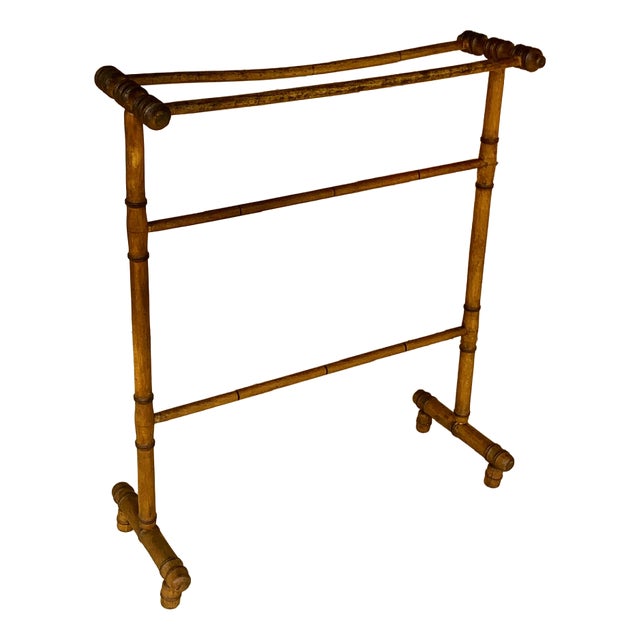 Antique French Three-Tiered Towel Stand, 1890s For Sale
