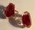 1960s Rose Imbedded Lucite Knobs - A Pair Nos For Sale - Image 4 of 5