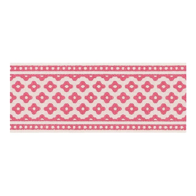 Schumacher Cherie Tape in Raspberry For Sale