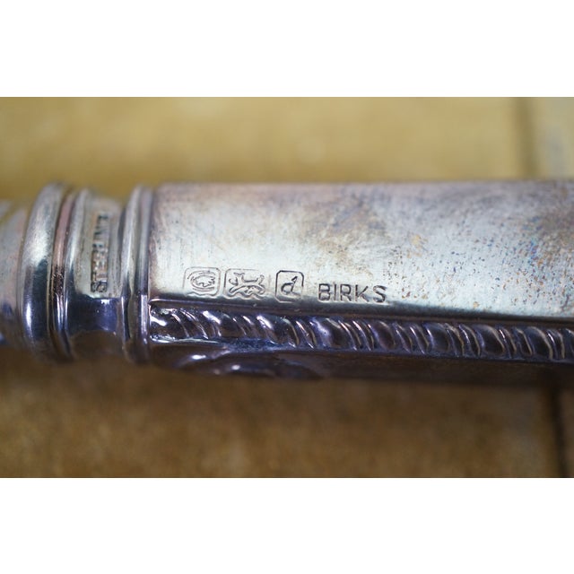 Vintage Birks Asm Ontario Chapter Sterling Silver 925 Letter Opener Knife 10" For Sale - Image 10 of 12