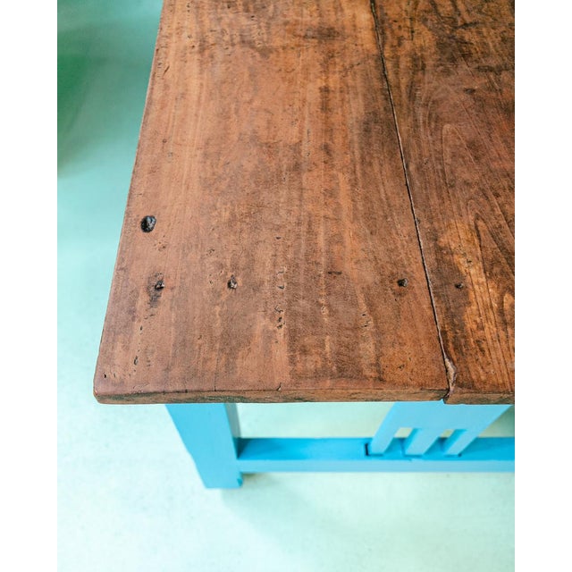 Very Long Vintage French Wooden Cloister Table For Sale - Image 6 of 12