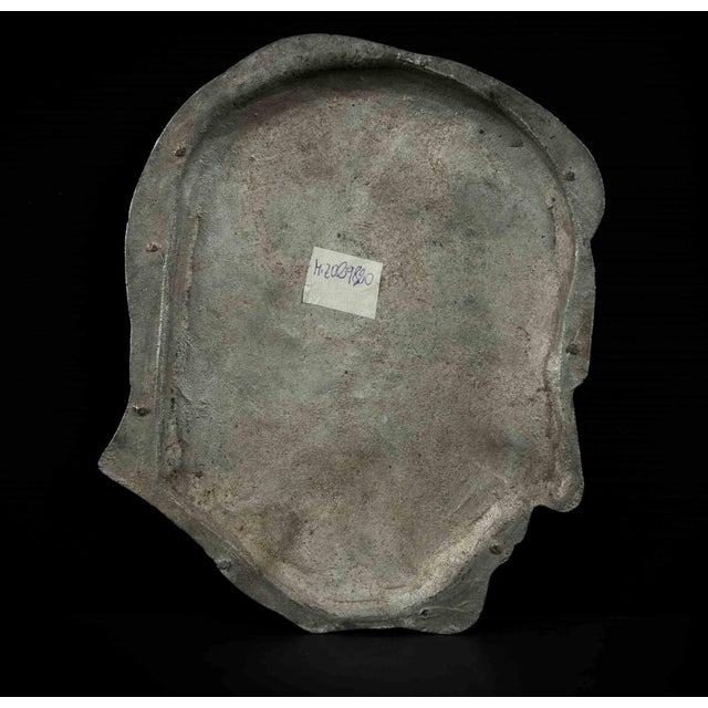 Man profile is an original decorative object realized in the 1970s. Original Vintage profile realized in metal and cement....