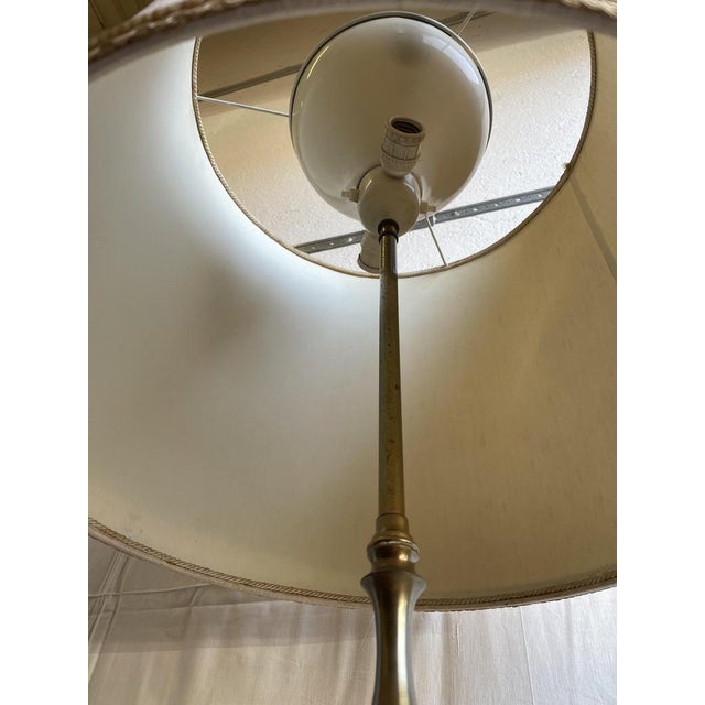 Metal Vintage Maison Jansen Style Floor Lamp in Wrought Brass, 1930s For Sale - Image 7 of 12