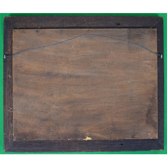 Traditional Late 19th Century Hand-Needlepoint Sampler With 2 Pheasants in a Landscape For Sale - Image 3 of 3