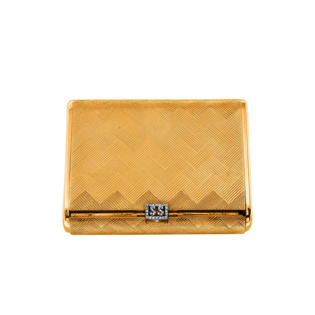 Cartier 18 Karat Yellow Gold Vanity Case 279 Grams, Art Deco, 279 Gm Gold, Rare For Sale - Image 18 of 18