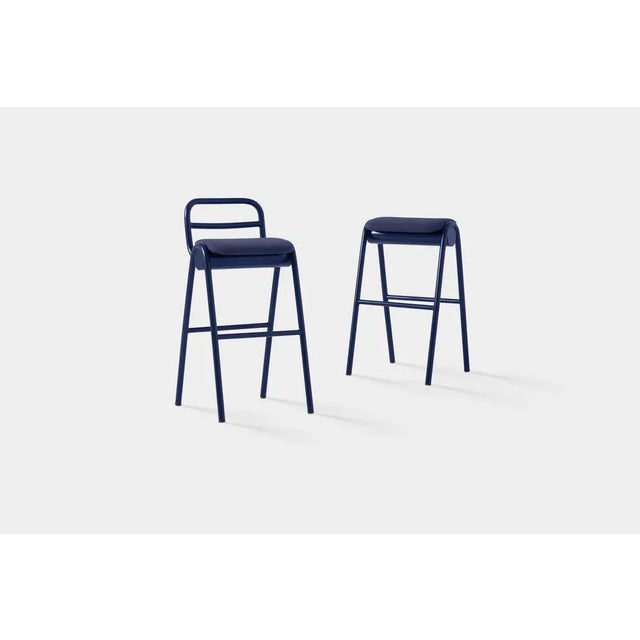 ZUM High Bar Stool with Backrest by Pepe Albargues For Sale - Image 6 of 13