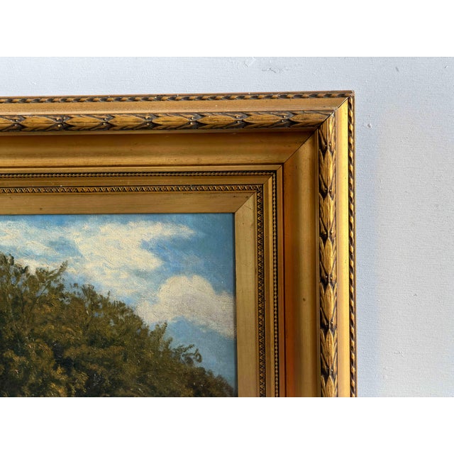 This fine 19th-century oil on canvas is signed with the monogram and dated "g.c. 1879" in the lower right, painted by the...