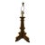 Currey & Co Wood & Brass Lamp. For Sale