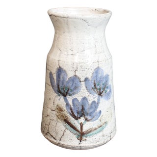 Vintage French Ceramic Vase by Gustave Reynaud for Le Mûrier, 1960s For Sale
