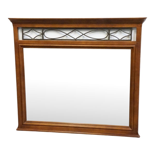 Alexander Julian Home Colours Collection Cherry Early American Traditional 54" Mirror For Sale