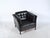Danish Black Leather Lounge Armchair from Mogens Hansen, Denmark, 1960s For Sale - Image 13 of 18