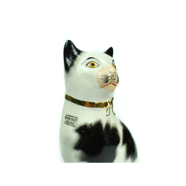 1920's Staffordshire Ware Wk (William Kent) England Cat on Cushion Figurine For Sale - Image 9 of 12