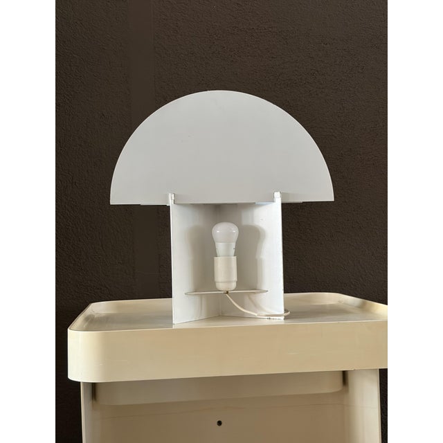 Metal Metal-Plated No Neon Table Lamp by Olle Andersson for Borens, 1980s For Sale - Image 7 of 8