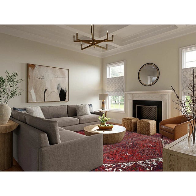 1960s 1960 7'10"x11'4" Toreader Red Hand Knotted Cleaned Evenly Worn Vintage Oriental Rug For Sale - Image 5 of 12