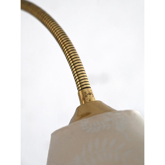 1960s Vintage Wall Light with Golden Arm, 1960s For Sale - Image 5 of 7