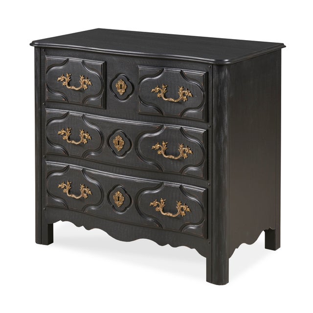 2020s Tara Shaw for Century Furniture Louisxiv Nightstand-French Ebonized Noir For Sale - Image 5 of 5