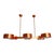 Rectangular Polished Copper Chandelier Italian Chandelier by SimoEng A thouch of contemporary and luxury in your home....