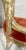 Pair of Antique Louis XVI Style Orange Velvet Armchairs For Sale - Image 4 of 4