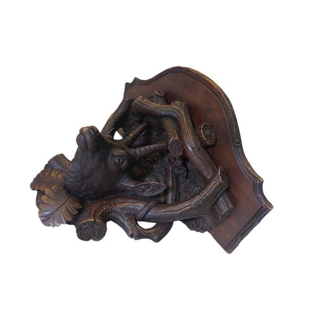 Antique Black Forest Console Table, 1900 For Sale - Image 6 of 12