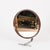 Marvelous and unique large Mid-Century adjustable table mirror crafted in solid teak and brushed steel. This elegant piece...