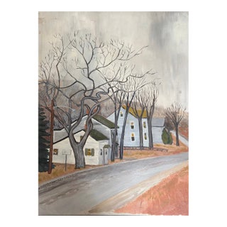 1980s Oil Painting - Landscape by Lester J. Clarke (1912-1999) For Sale