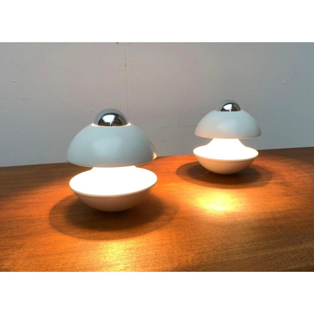 Mid-Century German Space Age Mushroom Table or Wall Lamp by Klaus Hempel for Kaiser Leuchten, 1970s, Set of 2 For Sale - Image 4 of 18