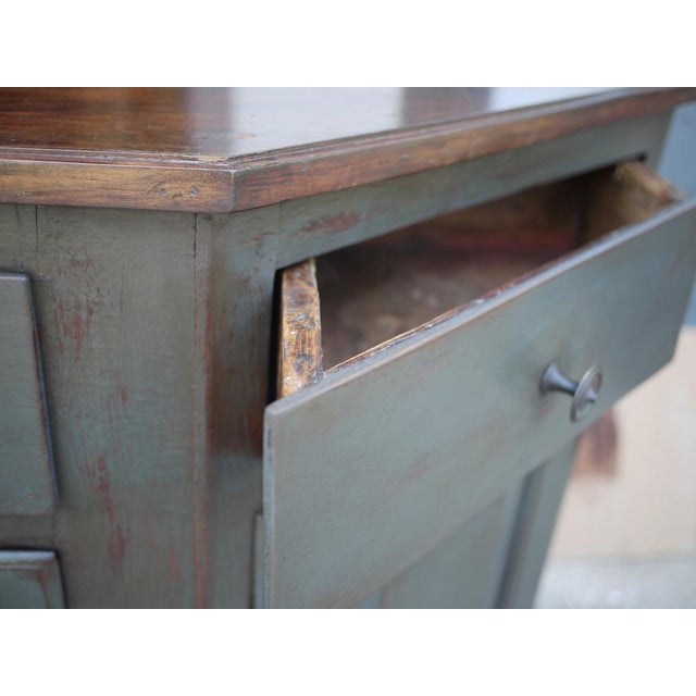 Antique Italian Four-Door Painted Sideboard For Sale - Image 12 of 17