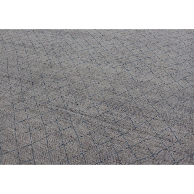 Hand-Knotted Wool Rug by Keivan Woven Arts Diamond Design 10'2 X 13'6 For Sale - Image 10 of 11