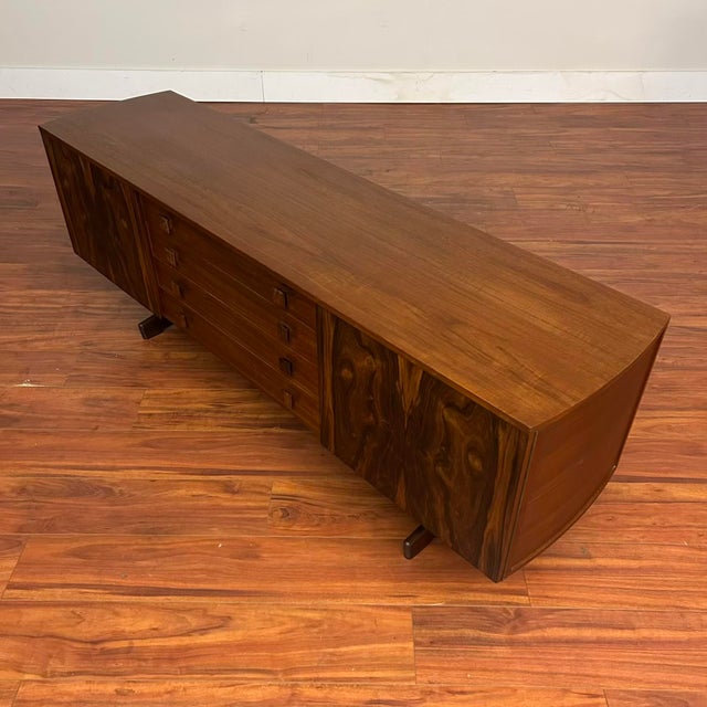 Teak & Rosewood Trestle Base Sideboard For Sale - Image 9 of 18