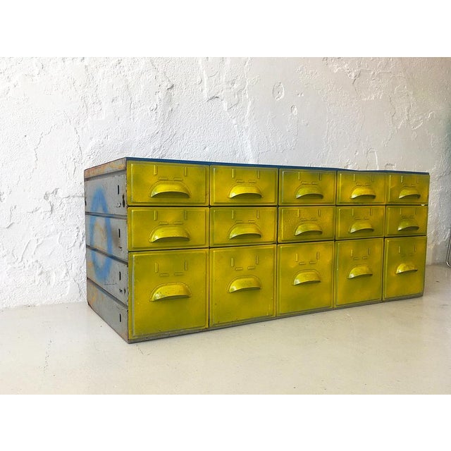 Industrial Metal Sideboard with Drawers, 1950s, in Very Good conditions. Designed 1950 to 1959