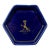 Vintage Le Meurice Hotel Paris Cobalt Blue Ashtray Catchall Dish For Sale