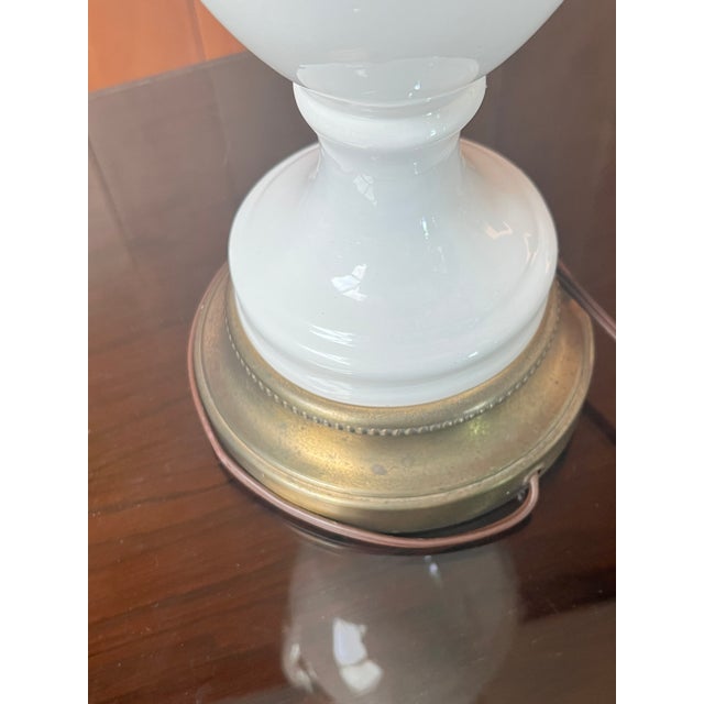 Vintage Mid-Century Porcelain Urn-Style Table Lamp For Sale - Image 11 of 11