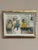 Original Vintage Scandinavian Oil on Canvas – “Familj” by Pia Hesselmark‑Campbell – Signed – Framed – 38 × 30 cm (15" ×...