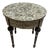 Handmade Mother of Pearl Inlay End Table – 20” Wood Accent Table – Luxury Egyptian Artisan Furniture For Sale